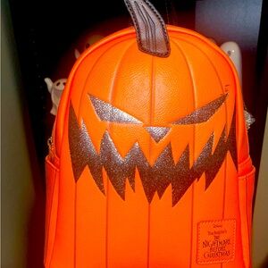 Loungefly x Nightmare Before Christmas: Pumpkin King Mini-Backpack NEW
